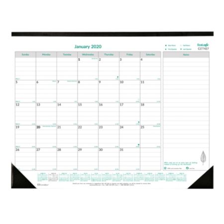 Brownline EcoLogix Monthly Desk Pad Calendar 22 x 17 ...