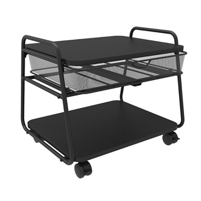 Safco Onyx Under Desk Machine Stand 17 12 H X 21 W X 16 D Black