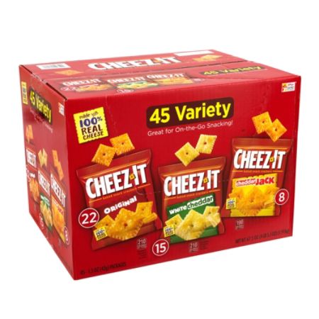 Cheez It Variety Pack 1.5 Oz Pack Of 45 Bags - Office Depot