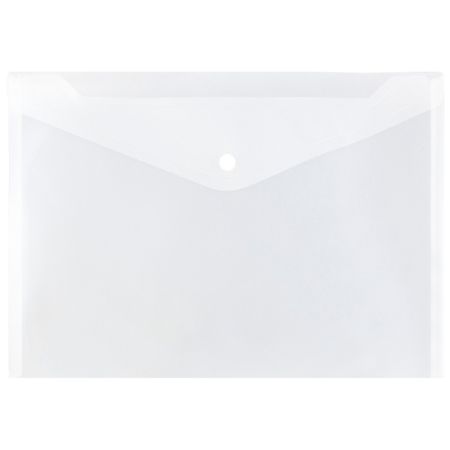 JAM Paper Booklet Plastic Envelopes With Button Snap Closure Letter ...
