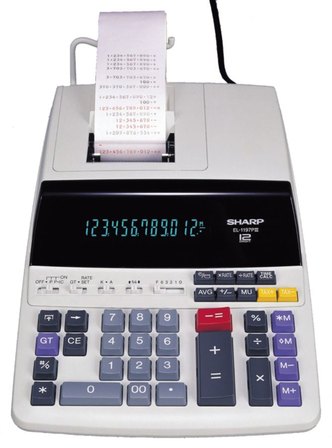 Sharp El 1197piii Desktop Printing Calculator Office Depot