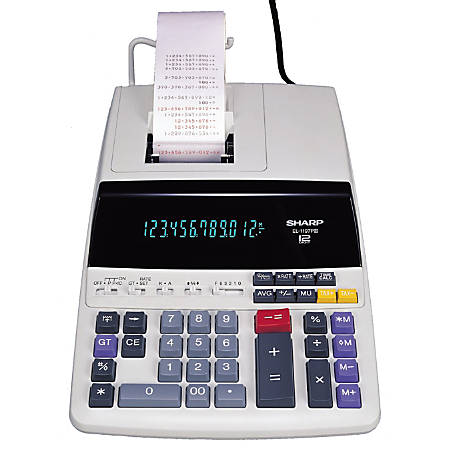 Sharp El 1197piii Desktop Printing Calculator Office Depot