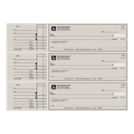 Custom 3 To A Page Checks Style 2 300 Bx - Office Depot