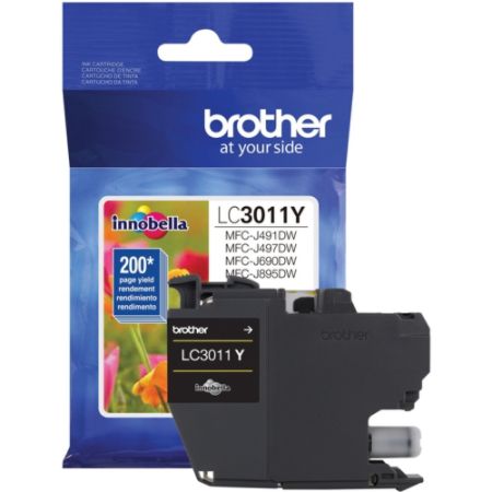 Brother LC3011Y Yellow original ink cartridge for Brother MFC J491DW ...