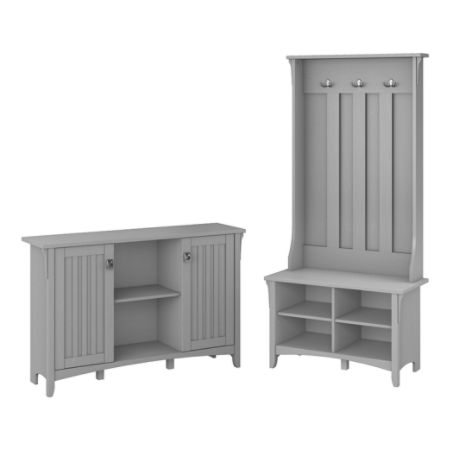 Bush Furniture Salinas Entryway Storage Set With Hall Tree Shoe