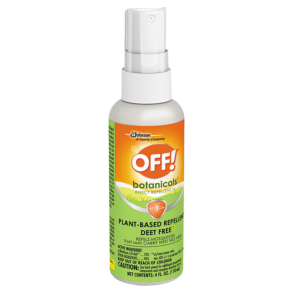 Head outside with OFF! Botanicals insect repellent by your side. The gentle formula is free of DEET and won't leave your skin feeling sticky or greasy, so you can enjoy the great outdoors in comfort. Helps keep gnats and mosquitoes away. Plant-based formula is DEET free. Does not leave a sticky or greasy residue behind.