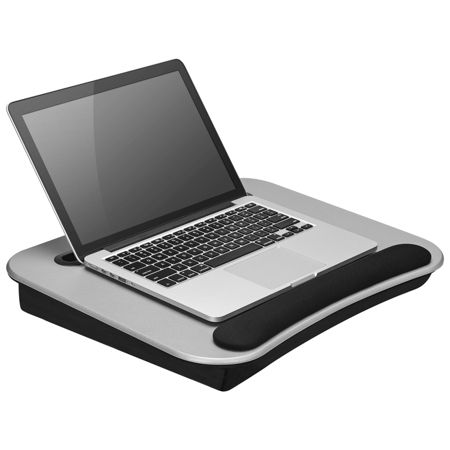 Lapgear Media Lap Desk With Wrist Rest Silver Office Depot