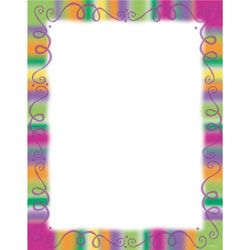 Gartner Studios Party Design Paper 8 12 x 11 Fiesta Border Pack Of 100 ...