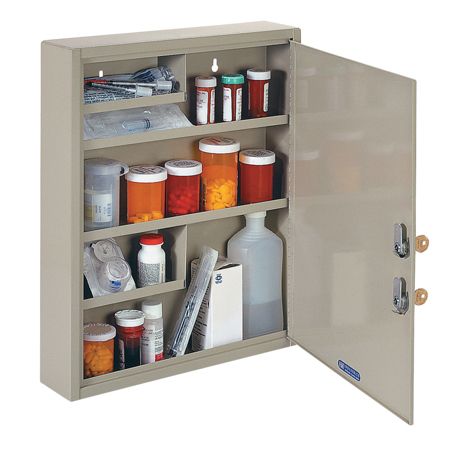 Mmf Industries Dual Locking Drugnarcotics Cabinet Office Depot