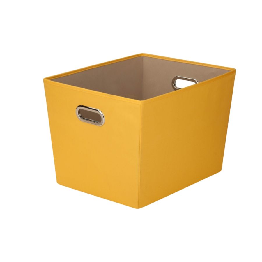 Honey Can Do Large Decorative Storage Bin With Handles 18 34 L X