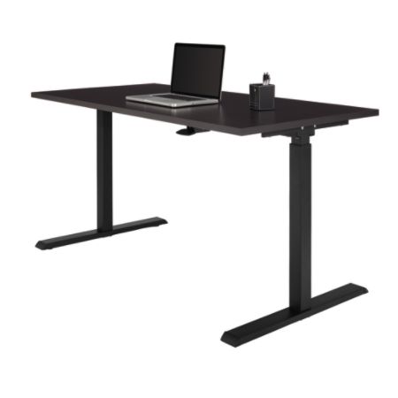 Realspace Magellan Sit Stand Desk Espresso Office Depot