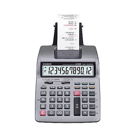 Casio Hr 100tm Plus Printing Calculator Office Depot