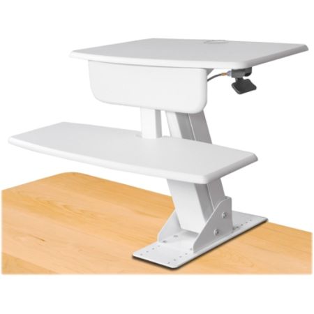 Kantek Desk Mounted Sit To Stand Workstation White Office Depot