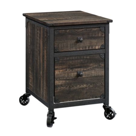 Sauder Steel River Mobile File Carbon Oak Office Depot