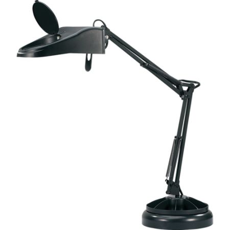 Lorell LED Architect style Magnifying Lamp Black - Office ...