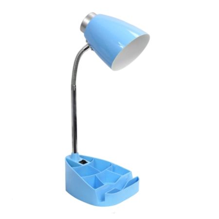 Limelights Gooseneck Organizer Desk Lamp With Tablet Stand 18 12 H