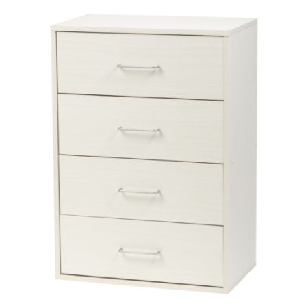 Iris 4 Drawer Dresser Off White Office Depot