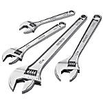 Ridgid Adjustable Wrenches, 15 in Long, 1 11/16 in Opening, Cobalt Plated