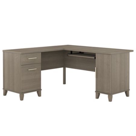 Bush Furniture Somerset L Shaped Desk 60 W Ash Gray Standard
