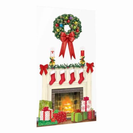 Amscan Christmas Holiday Hearth Scene Setters Office Depot