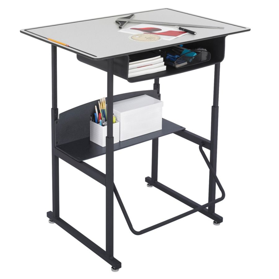 Safco Alphabetter Adjustable Height Stand Up Desk With Book Box 36