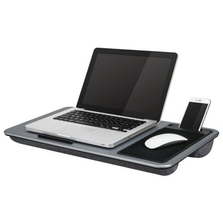 Lapgear Home Office Lap Desk 21 1 X 12 X 2 6 Silver Carbon 91485