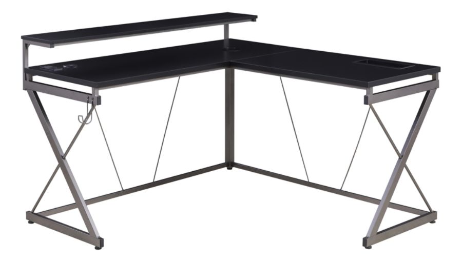 Z Line Designs Performance Gaming Desk Black Office Depot
