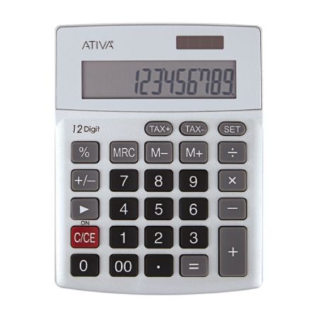 Ativa 12 Digit Calculator Manual - newvital