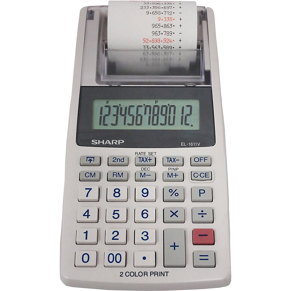 Desktop/  Calculator Sharp EL 2125 C Answer CheckFeature