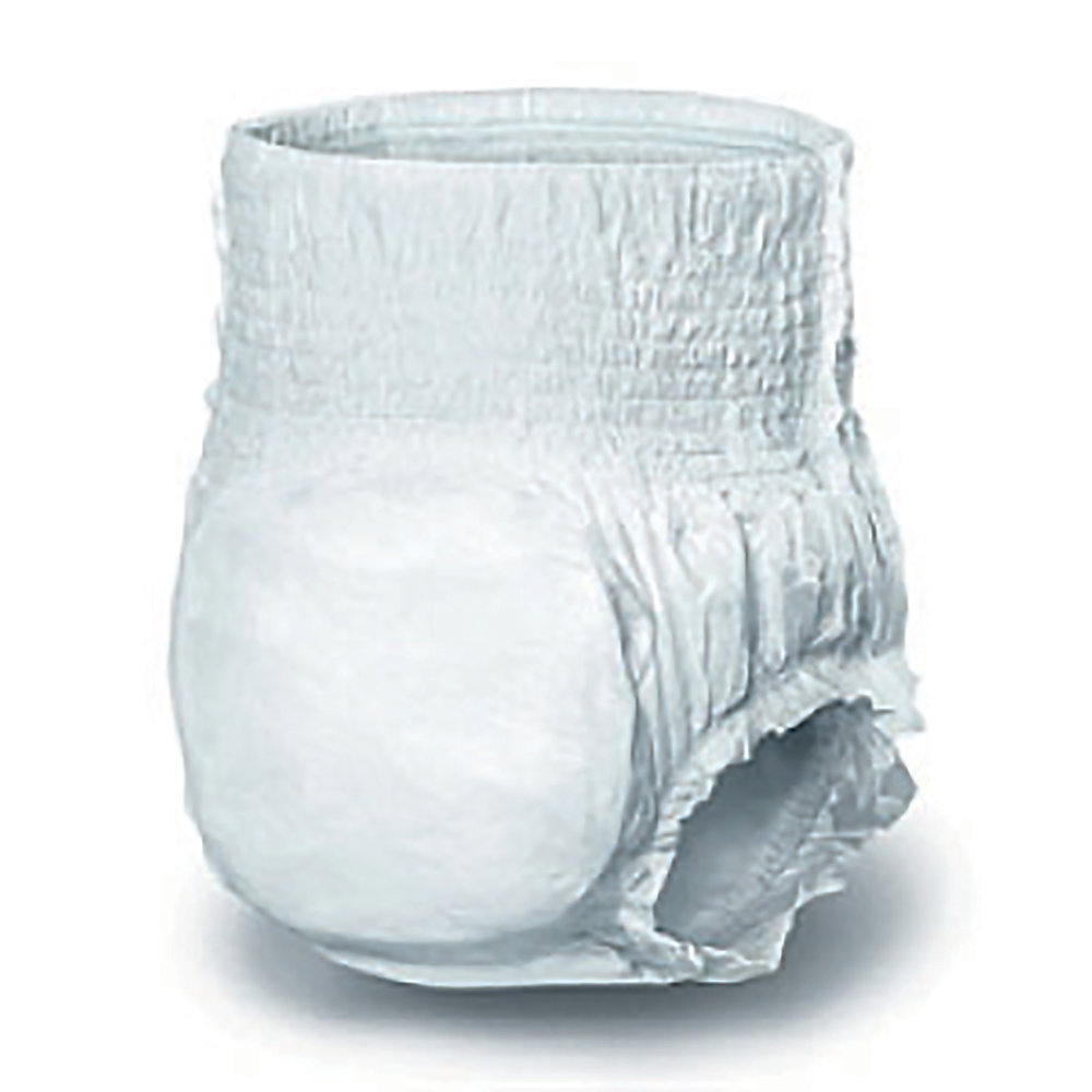 Absorbent polymer construction offers great containment and helps care for patient's skin Super-absorbent polymer material improves containment. Cloth-like outer cover feels comfortable against the skin and helps reduce irritation and rashes. Discreet design minimizes bulk, ensuring confidence throughout the day. Extra-wide belts secure the undergarments in place. Includes 2 belts. Replacement belts sold separately.