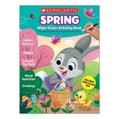 Scholastic Spring Wipe Clean Activity Book Office Depot - 