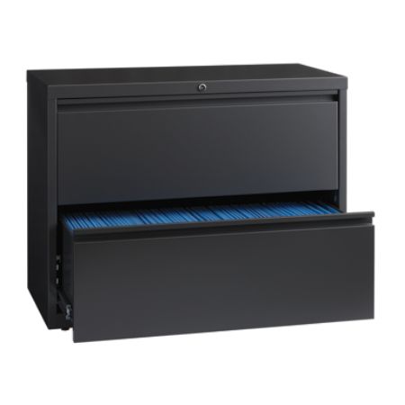 Workpro File 36 W 2 Drawer Charcoal Office Depot