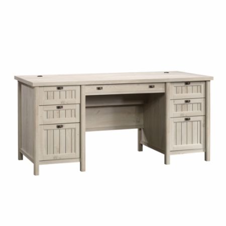 Sauder Costa Executive Desk Chalked Chestnut Office Depot