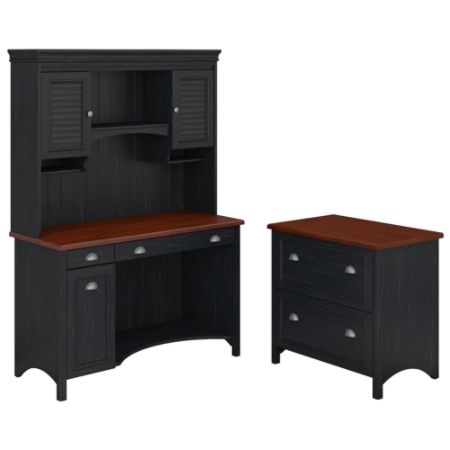 Bush Furniture Stanford Computer Desk With Hutch And 2 Drawer