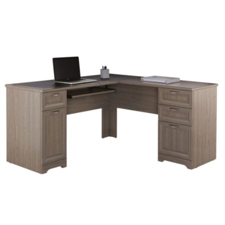 Realspace Magellan L Shaped Desk Gray Office Depot