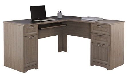 Realspace Magellan L Shaped Desk Gray Office Depot