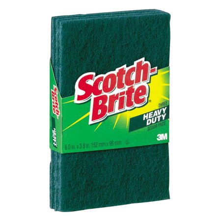 Scotch Brite Scour Pads Green Pack Of 3 Office Depot