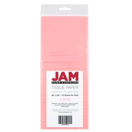 Jam Paper Tissue Paper Pink 10pk Office Depot