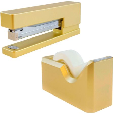 Jam Paper Office And Desk Set Gold Office Depot