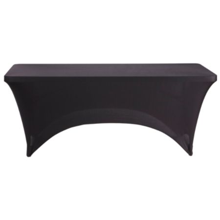 Iceberg Fabric Table Cover 30 X 72 Black Office Depot