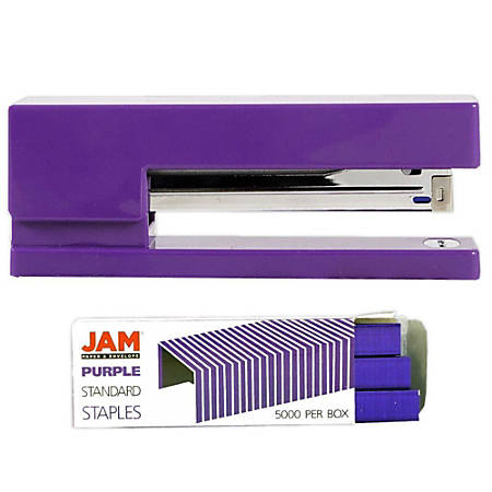 Jam Paper 2 Piece Office Stapler Set Purple Office Depot