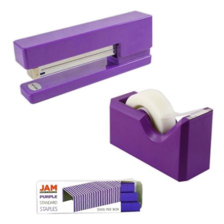 Jam Paper Office Organizer Set Purple Office Depot