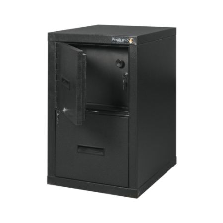 Fireking Fireshield File Cabinetsafe Black Office Depot