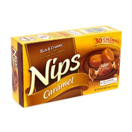 Nips Hard Candy Caramel 4 Oz Box Of 12 - Office Depot