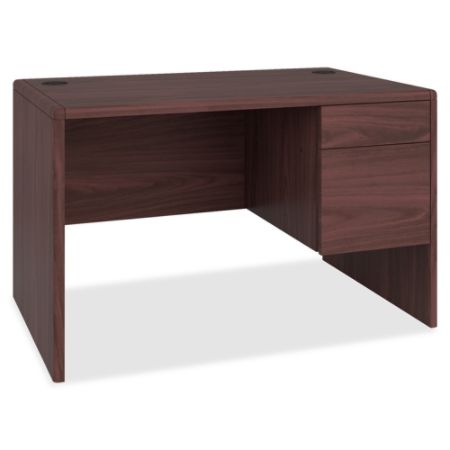 Hon 10700 Series Prestigious Laminate Small Office Desk Mahogany