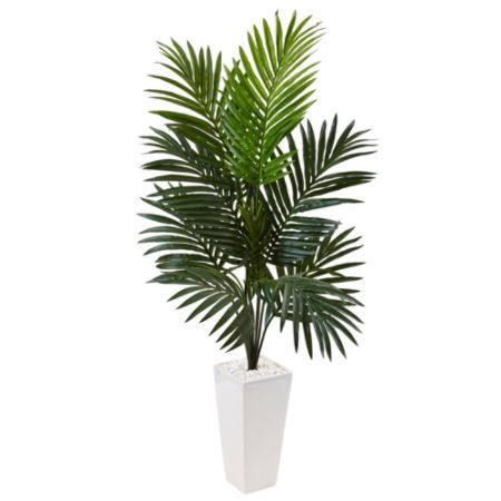 artificial kentia planter palm tower tree nearly polyester natural