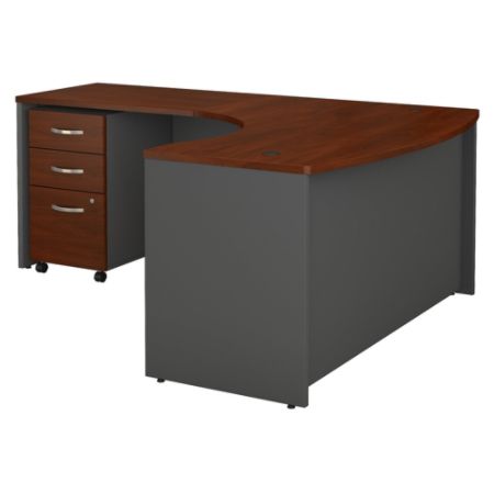 Bush Business Furniture Components 60 W X 43 D Bow Front L Shaped