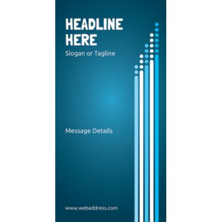 Custom Vertical Display Banner Dots And Bars Office Depot