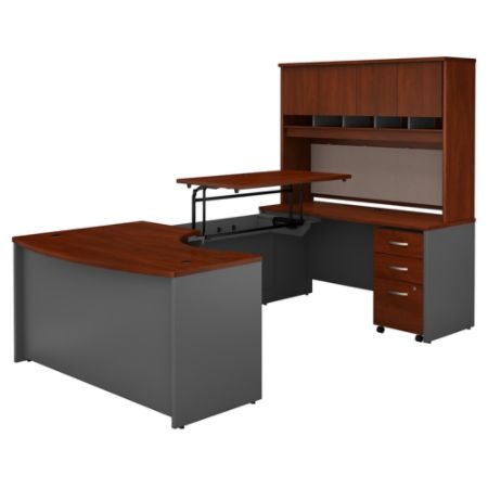 Bush 60 W R Hand U Deskhutchcabinet Office Depot