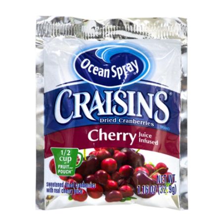 Ocean Spray Craisins Dried Cranberries Cherry Flavor 1.16 Oz Pack Of ...
